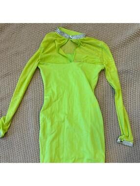 Bebe Women's Neon Green Dress